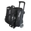KR Strikeforce Royal Flush Double Roller Bowling Bag with Deluxe Features and Smooth Ride (Black) view 1