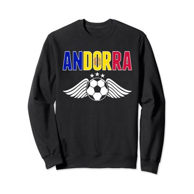 Andorra Soccer Fans Jersey - Andorran Flag Football Lovers Sweatshirt