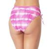 California Waves Juniors' Tie-Dyed High-Waist Bikini Bottoms Pink X-Large view 2