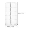 TOPBATHY Clear Jewelry Organizer Jewelry Organizer Rotatable Jewelry Box Multi- layer Earring Holder Clear Storage Box for Earrings Necklaces Bracelets Rings Belt Organizer view 2