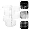 TOPBATHY Clear Jewelry Organizer Jewelry Organizer Rotatable Jewelry Box Multi- layer Earring Holder Clear Storage Box for Earrings Necklaces Bracelets Rings Belt Organizer view 3