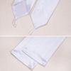 Hmxpls Fingerless Over Elbow Gloves, Long Fingerless Satin Opera Gloves Soft Stretchy Spandex Adult Size Cosplay Gloves (White) view 3