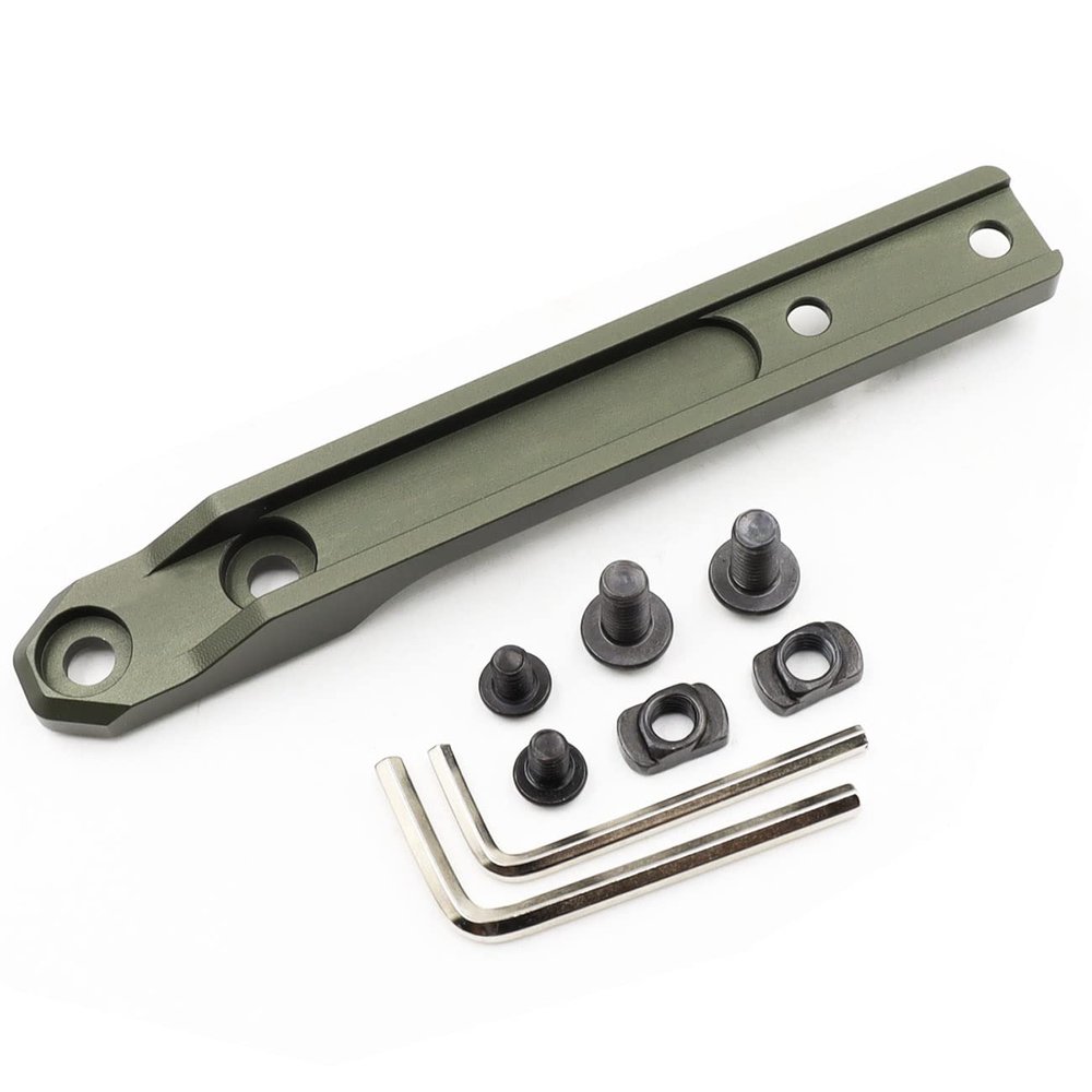 Jmtac Mlok Inline Scout Mount Low Profile Weapon Light Mount Aluminum, for M300 & M600 & HL-X Series Mlok Flashlight Mount (ArmyGreen)