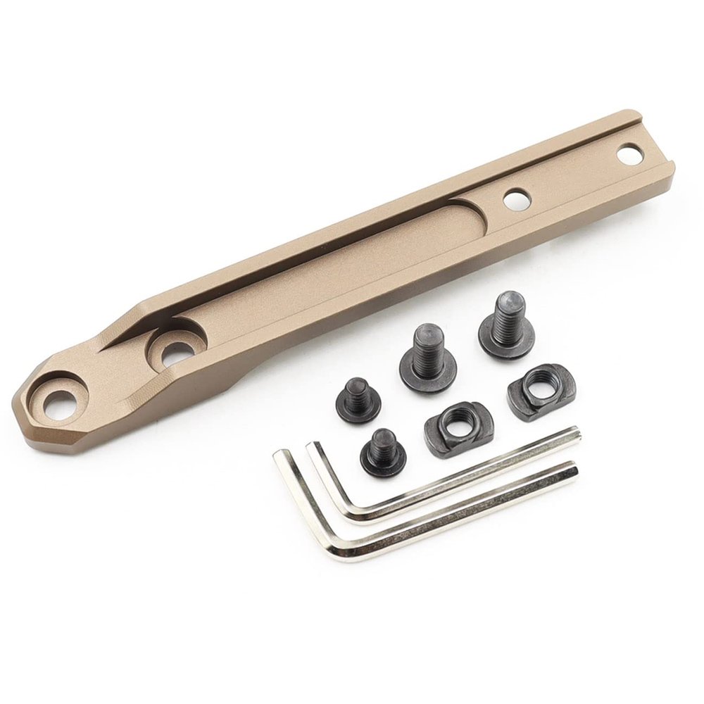Jmtac Scout Light Mount Mlok Low Profile Inline Scout Mount Aluminum, for M300 & M600 & HL-X Series Weapon Light Mount (Tan)