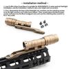 Jmtac Scout Light Mount Mlok Low Profile Inline Scout Mount Aluminum, for M300 & M600 & HL-X Series Weapon Light Mount (Tan) view 3