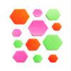 HEX Triple - Three Colour Kits - Hexagonal Down Jacket Self-Adhesive Repair Patches (Pink, Fluro Green and Fluro Orange) view 1
