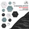 HEX Triple - Three Colour Kits - Hexagonal Down Jacket Self-Adhesive Repair Patches (Pink, Fluro Green and Fluro Orange) view 4