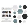 HEX Triple - Three Colour Kits - Hexagonal Down Jacket Self-Adhesive Repair Patches (Black, White and Light Gray) view 2