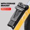 ROCKBROS Folding Bike Lock with Mount - Heavy Duty Anti Theft 4-Digit Foldable Lock view 2