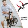 Bike Brake Handle 1 Pair Universal Aluminum MTB & Mountain Bicycle Brake Levers Diameter 22.3mm Front & Rear Brake Levers Drop Handlebar Set (Red) view 3