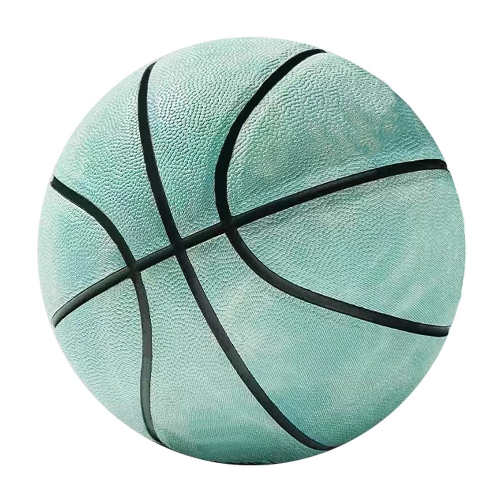 MINDCOLLISION Adult Size 7 Standard Professional Basketball, Moisture-Absorbing and Wear-Resistant, Suitable for Indoor and Outdoor Training and Competition,Light Green