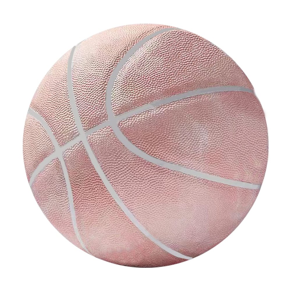 MINDCOLLISION Adult Size 7 Standard Professional Basketball, Moisture-Absorbing and Wear-Resistant, Suitable for Indoor and Outdoor Training and Competition,Pink