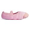 Ballet Shoes Canvas Dance Yoga Shoes Slip on Soft Bottom Anti-Slip Leather Split Sole for Girl Child Women,Pink,2.5 view 2