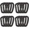 16 Pack Tactical Carabiners Keychain D Rings Spring Snap Gear Clip Utility Hooks Backpack Hanging Buckle Travelling for Camping view 1