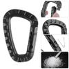 16 Pack Tactical Carabiners Keychain D Rings Spring Snap Gear Clip Utility Hooks Backpack Hanging Buckle Travelling for Camping view 2