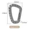 16 Pack Tactical Carabiners Keychain D Rings Spring Snap Gear Clip Utility Hooks Backpack Hanging Buckle Travelling for Camping view 3