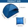 HACRAHO Pop Up Beach Sun Tent, 1 Person, Blue, 31.51 x 19.69 x 21.65 Inches, Sun Shelter, Sun Protection, Beach view 2