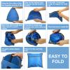 HACRAHO Pop Up Beach Sun Tent, 1 Person, Blue, 31.51 x 19.69 x 21.65 Inches, Sun Shelter, Sun Protection, Beach view 4
