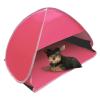 HACRAHO Pop Up Beach Sun Shade, 1-Pack Mini Sun Shelter Tent for Anti-UV Windproof Camping Picnic Fishing Bench, Rose Red-Painted Silver, L view 1