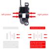 Cyclon MTB Hydraulic Disc Brakes Set, Black/Red Aluminum Alloy Hydraulic Brakes for Mountain Bike Left Front 1000mm Right Rear 1700mm Hydraulic Bicycle Brakes with is/PM Adapter Fit 160mm Rotor view 4