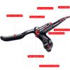 Cyclon MTB Hydraulic Disc Brakes Set, Black/Red Aluminum Alloy Hydraulic Brakes for Mountain Bike Left Front 1000mm Right Rear 1700mm Hydraulic Bicycle Brakes with is/PM Adapter Fit 160mm Rotor view 2