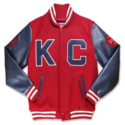 Big Boy Headgear NLBM Negro Leagues Heritage Wool Baseball Jacket Kansas City Monarchs [2XL]