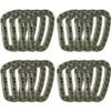 16 Pack Tactical Carabiners Keychain D Rings Spring Snap Gear Clip Utility Hooks Backpack Hanging Buckle Travelling for Camping view 1