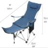 Camping Chair Folding Chairs Lawn Chairs Portable Folding Chair Outdoor Picnic Fishing Camping Chair Seat Oxford Cloth Lightweight Adjustable Backpacking Chair Folding Chair Camp Chair Moon Chair view 2