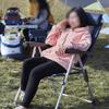 Camping Chair Folding Chairs Lawn Chairs Outdoor Folding Chair Camping Chair Portable Comfortable Armchair Recliner Lazy Chair Breathable Fishing Chair Folding Chair Camp Chair Moon Chair view 2