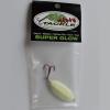 Big Nasty Tackle Super Glow Trout-N-Pout Spoon (1 Pack) (1 3/8 oz, Original Green) view 4