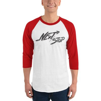 3/4 Sleeve Raglan Shirt, NoelTinez White/Red