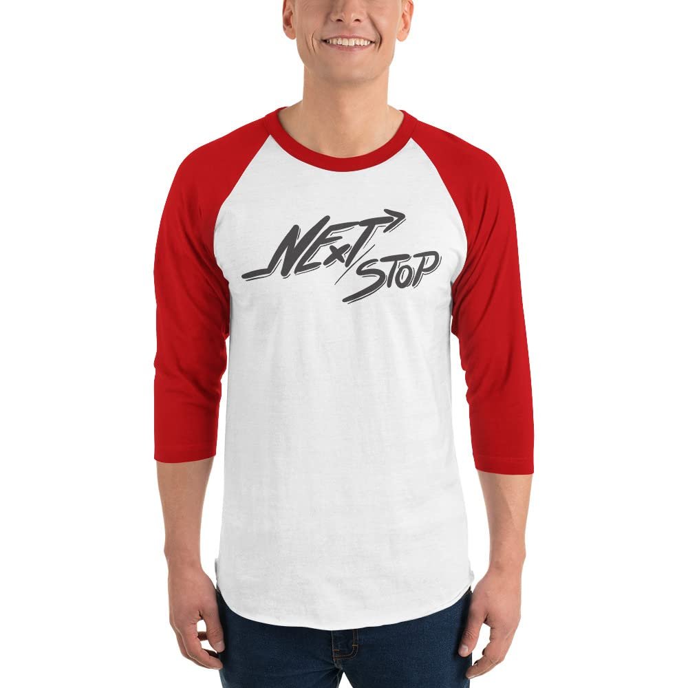 3/4 Sleeve Raglan Shirt, NoelTinez White/Red