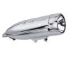 ALTALINE Bicycle Front Fender Torpedo Style Bullet Head Light in Chrome view 1