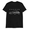 1968 Cougar XR-7 GT-E Muscle Car Collector Short-Sleeve Unisex T-Shirt Black