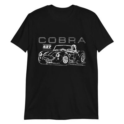 1965 high-Performance Pony car Cobra CSX4000 Series Collector Car Short-Sleeve Unisex T-Shirt Black