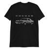 1968 Cougar XR-7 GT-E Muscle Car Collector Short-Sleeve Unisex T-Shirt Black