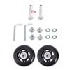 Byaning 2 Sets Luggage Suitcase Wheels Replacement,60/64/68/70/75/78mm Inline Outdoor Skate Replacement Wheels,Rubber Swivel Caster Wheels Repair Kits (OD:60 W:18 ID:6 Axles: 35)