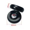 Byaning 2 Sets Luggage Suitcase Wheels Replacement,60/64/68/70/75/78mm Inline Outdoor Skate Replacement Wheels,Rubber Swivel Caster Wheels Repair Kits (OD:60 W:18 ID:6 Axles: 35) view 3