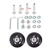 Byaning 2 Sets Luggage Suitcase Wheels Replacement,60/64/68/70/75/78mm Inline Outdoor Skate Replacement Wheels,Rubber Swivel Caster Wheels Repair Kits (OD:64 W:18 ID:6 Axles: 30 & 35) view 1