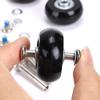 Byaning 2 Sets Luggage Suitcase Wheels Replacement,60/64/68/70/75/78mm Inline Outdoor Skate Replacement Wheels,Rubber Swivel Caster Wheels Repair Kits (OD:64 W:18 ID:6 Axles: 30 & 35) view 4