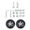 Byaning 2 Sets Luggage Suitcase Wheels Replacement,60/64/68/70/75/78mm Inline Outdoor Skate Replacement Wheels,Rubber Swivel Caster Wheels Repair Kits (OD:68 W:24 ID:6 Axles: 35) view 1
