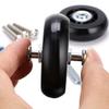 Byaning 2 Sets Luggage Suitcase Wheels Replacement,60/64/68/70/75/78mm Inline Outdoor Skate Replacement Wheels,Rubber Swivel Caster Wheels Repair Kits (OD:78 W:24 ID:6 Axles: 35 & 40) view 3