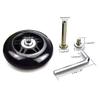 Byaning 2 Sets Luggage Suitcase Wheels Replacement,60/64/68/70/75/78mm Inline Outdoor Skate Replacement Wheels,Rubber Swivel Caster Wheels Repair Kits (OD:70 W:24 ID:6 Axles: 35 & 40) view 4