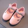Toddler Babys Solid Dress Shoes Princess Crystal High Heels Party Wedding Flower Kids Girls Shoes for Kids Shoes. / (Pink, 15-18Months) view 2