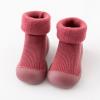 Toddler Baby Sock Shoes Non- Sole Floor Slipper Boys Girls Breathable Thick Indoor Outdoor Winter Warm Shoes Socks. / (Wine, 24) view 2