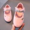 Toddler Babys Solid Dress Shoes Princess Crystal High Heels Party Wedding Flower Kids Girls Shoes for Kids Shoes. / (Pink, 18-24Months) view 3