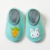 Toddler Baby Boys Girls Animal Print Rabbit Carrot Cartoon Breathable Floor Socks Barefoot Aqua Socks Non-Slip Shoes. / (Green, 12-15Months) view 2