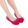 Infant Baby Girls First Shoes Children Bowknot Soft Prewalker Princess Shoes Headband Gifts for Kids Sneakers. / (Hot Pink, 12-15Months) view 3