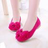 Infant Baby Girls First Shoes Children Bowknot Soft Prewalker Princess Shoes Headband Gifts for Kids Sneakers. / (Hot Pink, 12-15Months) view 4