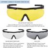 GALAXYLENSE ICE DEA Tactical Combat Glasses For Men - Shooting Glasses - Hunting Glasses - 3 Color Replacement lens (Black) view 4